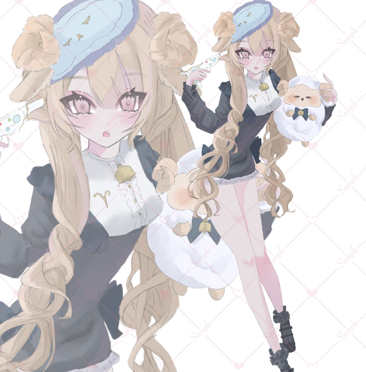TRPG等に使える立ち絵を制作します 厚塗りタッチで可愛らしいイラストをお作りします♪ イメージ2