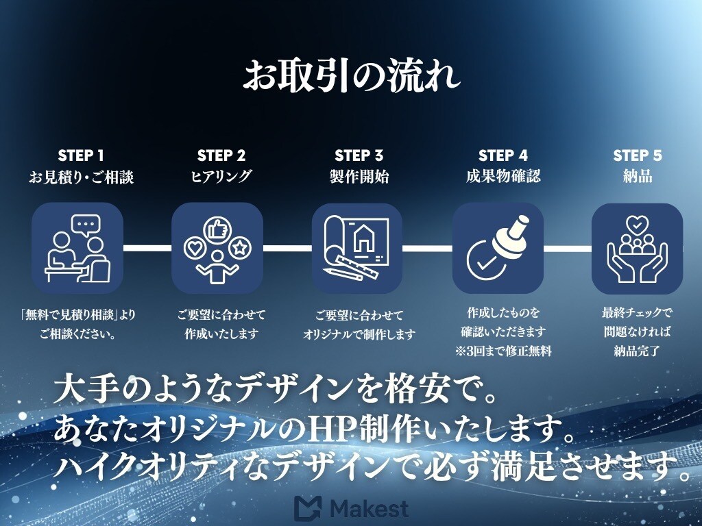 オリジナルサイトを制作し1年間運用致します 【圧倒的低価格】でオリジナルサイト制作から運用代行まで イメージ3
