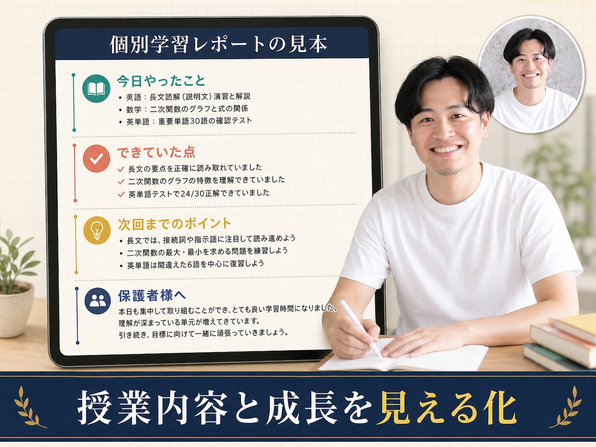 初回限定！中学生！5教科！オンライン家庭教師します 指導180名！中学1～3年生！国語！数学！理科！社会！英語！ イメージ4
