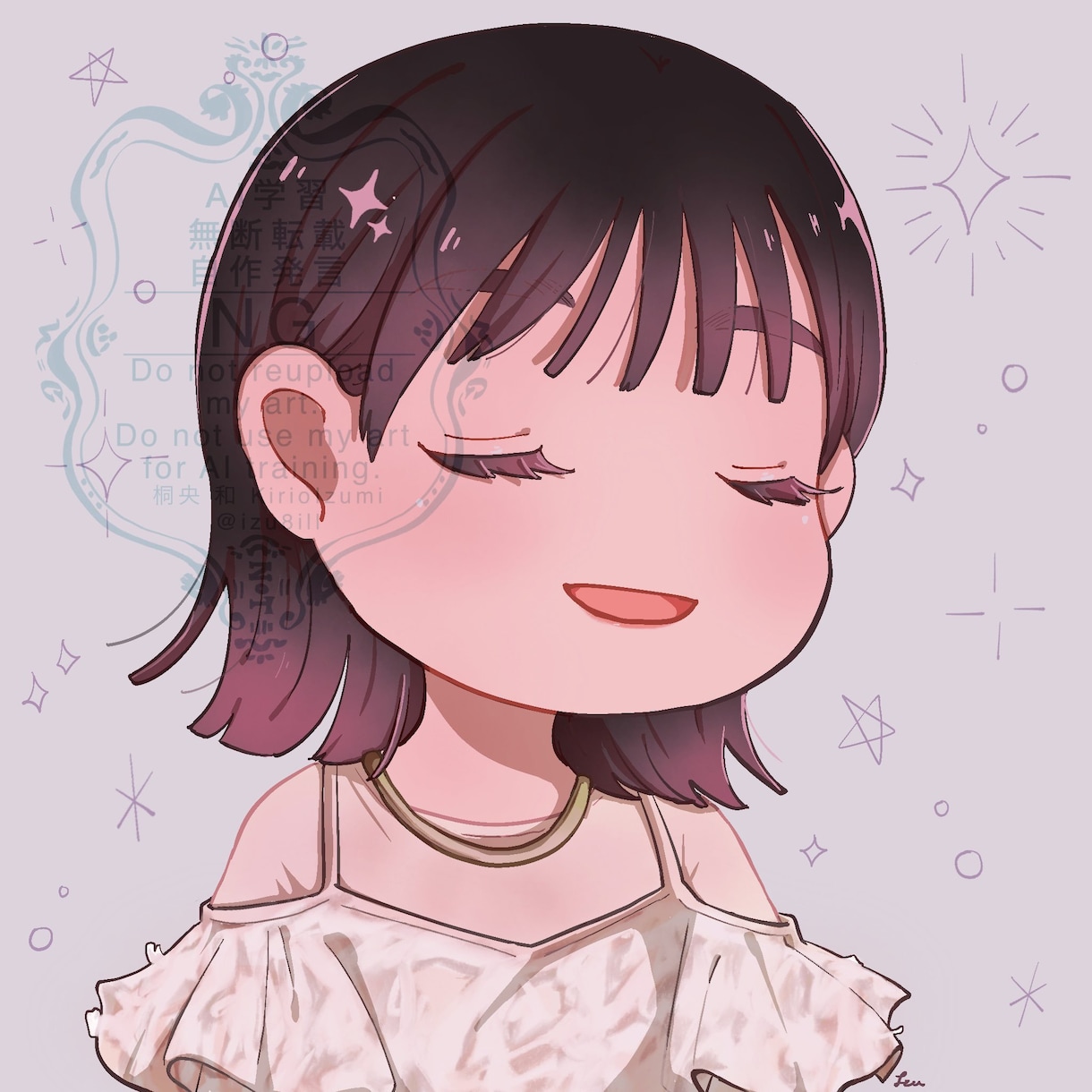 あなただけのための似顔絵アイコンを描きます オーダーメイドの似顔絵アイコンにしませんか？ イメージ1