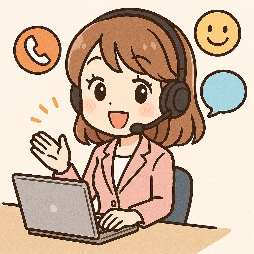 月額50000円、カスタマーサポートいたします 販売・イベントのカスタマーセンター先がない方など イメージ1