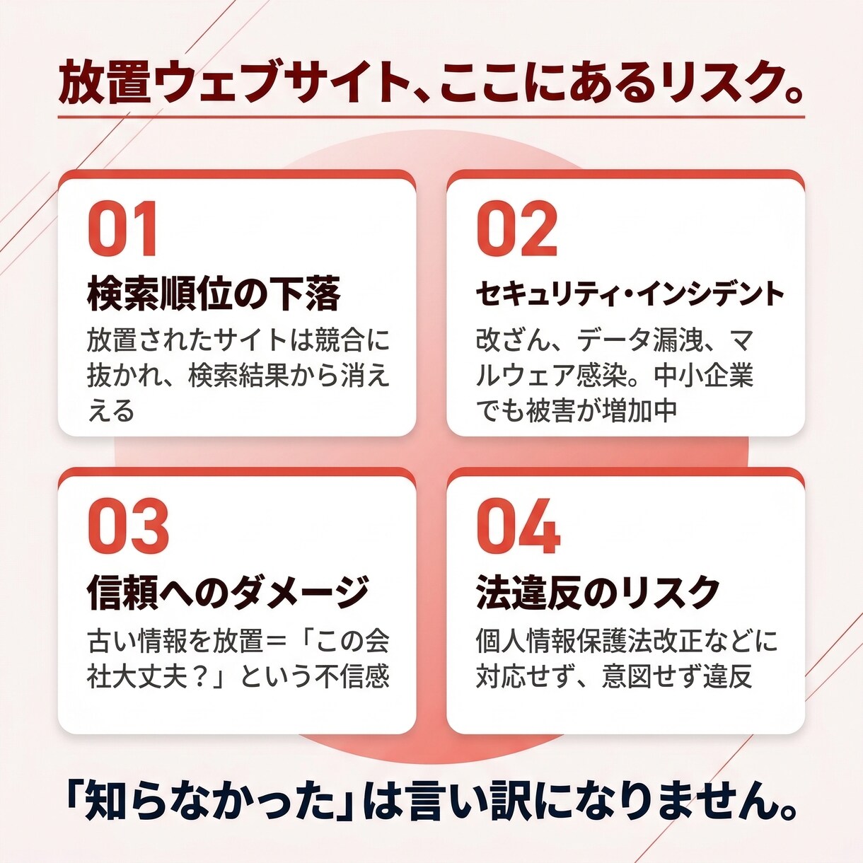 ホームページの更新・運営を丸ごと代行します 担当者不在でも安心！更新+セキュリティ対策込み！ イメージ3