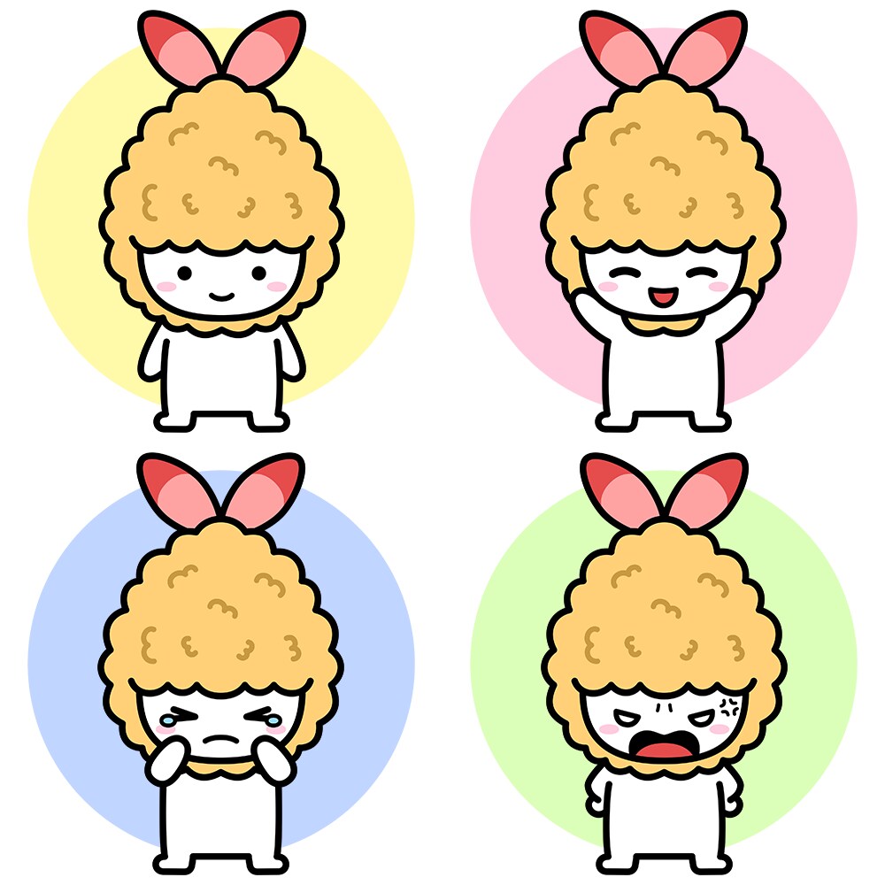 喜怒哀楽4点セット！かわいい動物を擬人化させます YouTubeのマスコットキャラクターにどうですか？ イメージ8