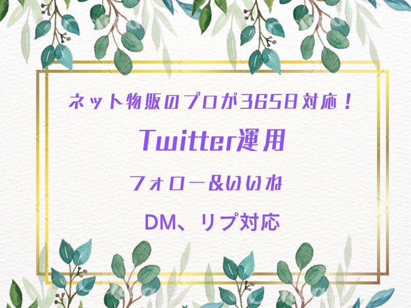 販売のプロがTwitter運用代行します 販売のプロが手作業で対応します！フォロワー稼ぎ、集客効果！ イメージ1