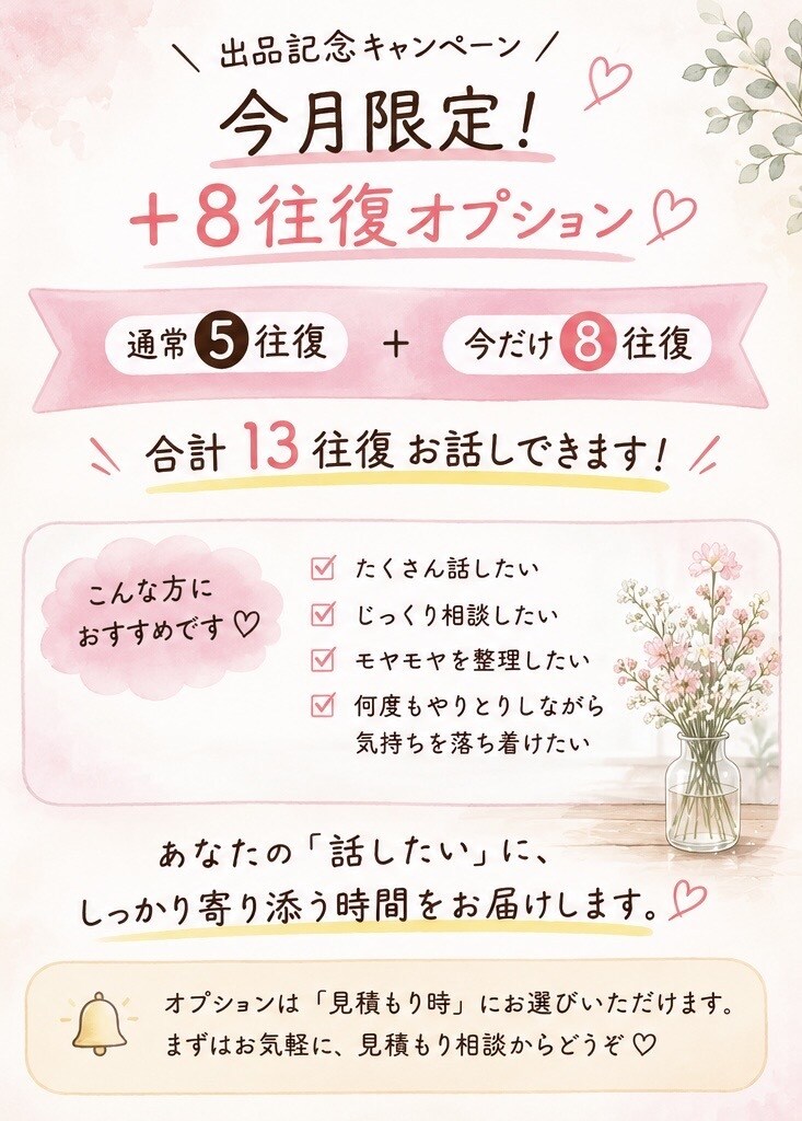 話すことで得られるものを探します AIでは物足りない！そんな方へ！出品記念オプション中 イメージ4