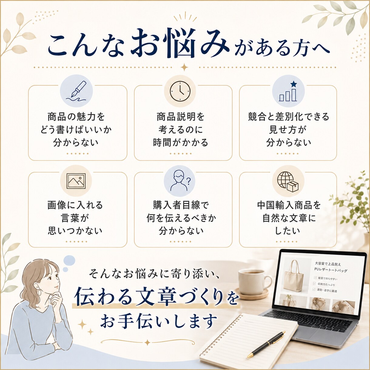 EC商品の魅力が伝わる商品説明文を作成します 商品名・説明文・画像コピーを購入者目線で作成します イメージ2