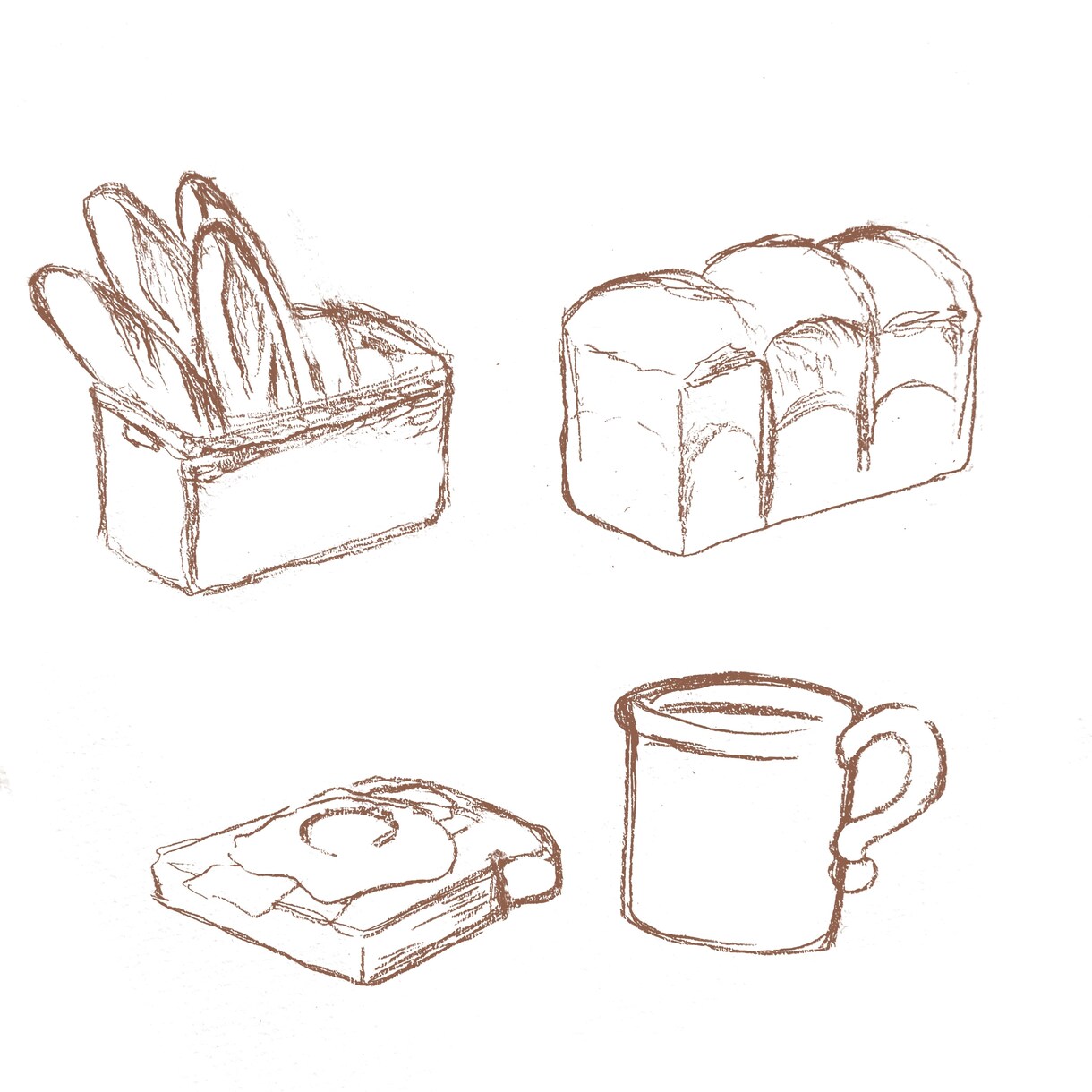 色鉛筆×ご飯のイラスト描きます ふんわり優しい雰囲気のご飯イラストをお届けします イメージ3