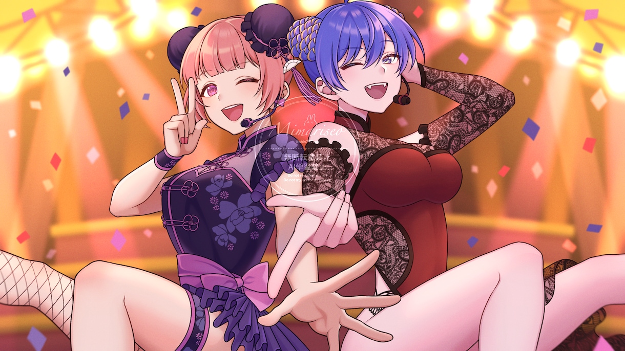 歌ってみた・配信・動画等◆サムネイラスト描きます 歌ってみた・楽曲・各種動画に合わせたイラストを描きます！ イメージ2
