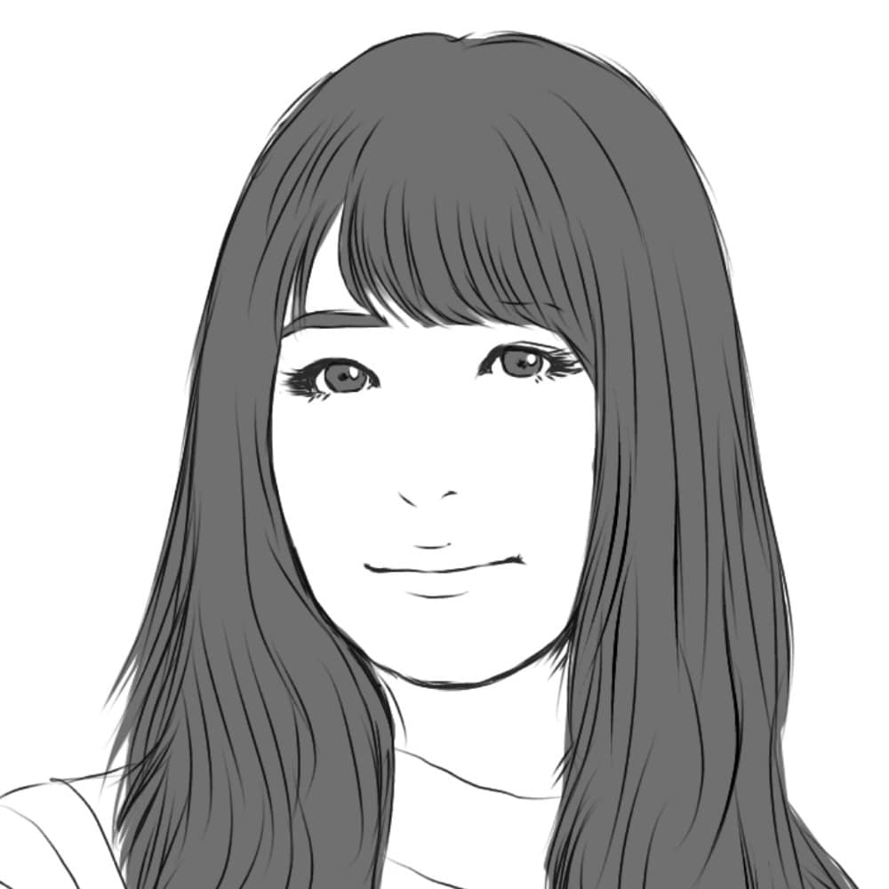 モノクロのシンプルなイラスト似顔絵を描きます 写真を元にやわらかくてシンプルなイラスト似顔絵を描きます！ イメージ3