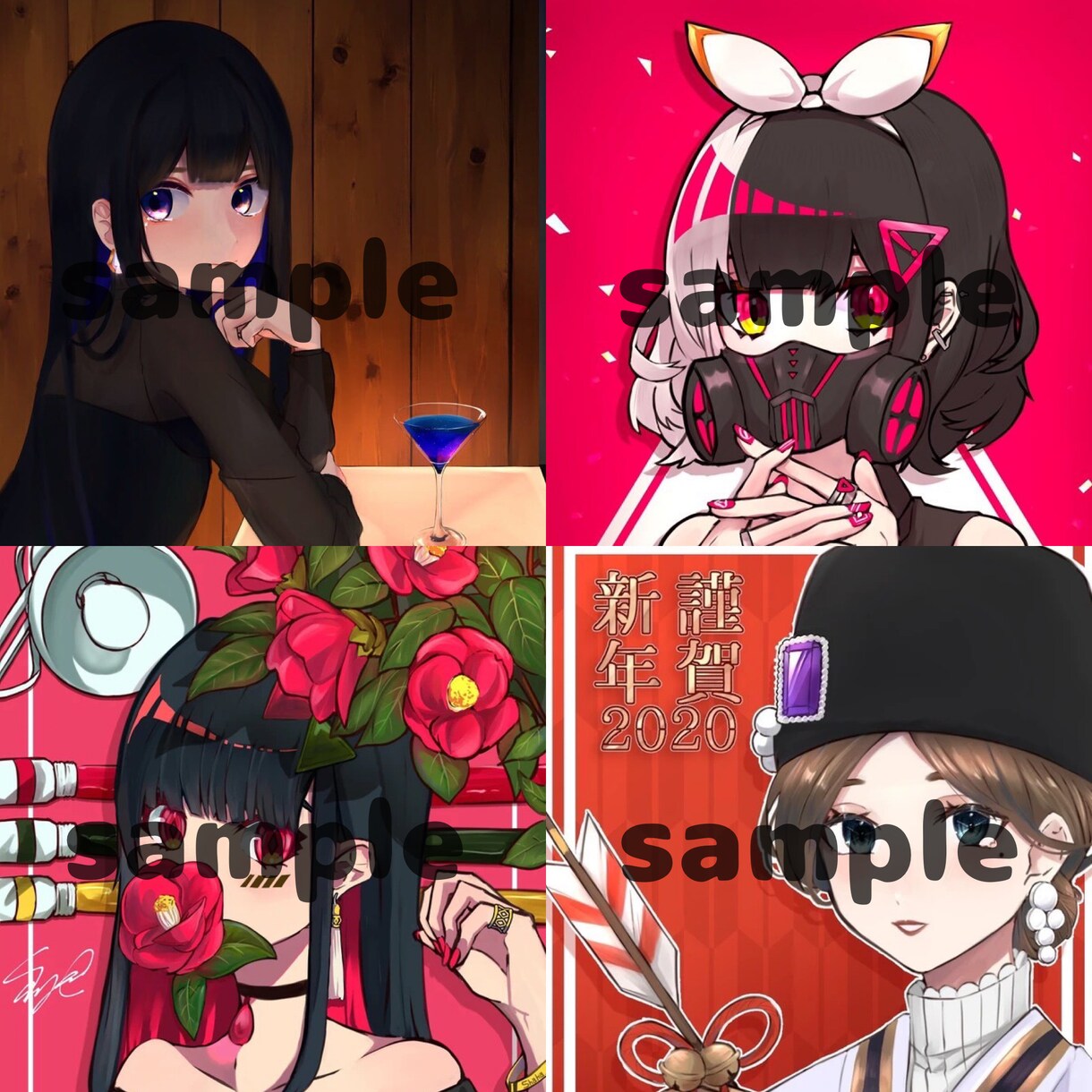 目立てるSNSアイコンお描きします 1000円〜アイコン制作承ります！ イメージ4