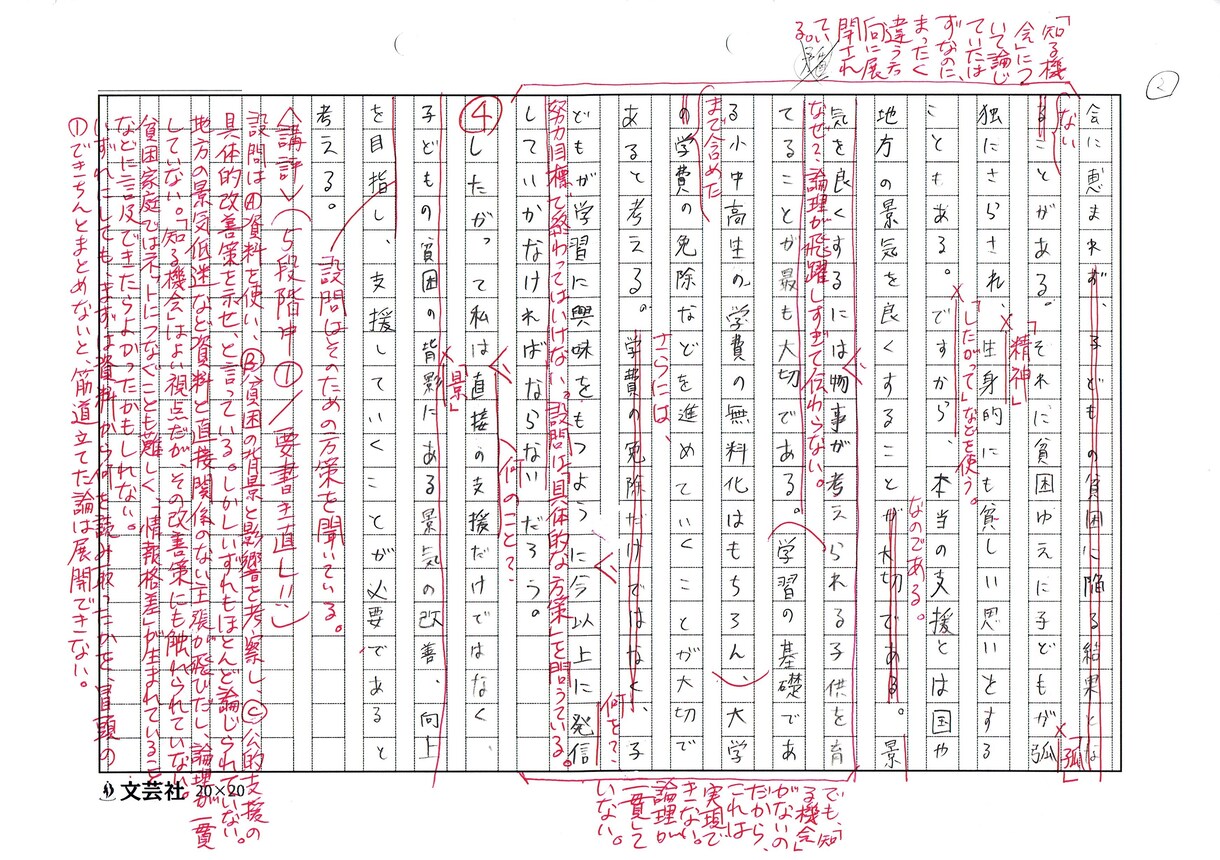 小論文の書き直し答案を２回まで添削します 小論文添削サービスをすでにご購入いただいたリピーター様限定 イメージ2