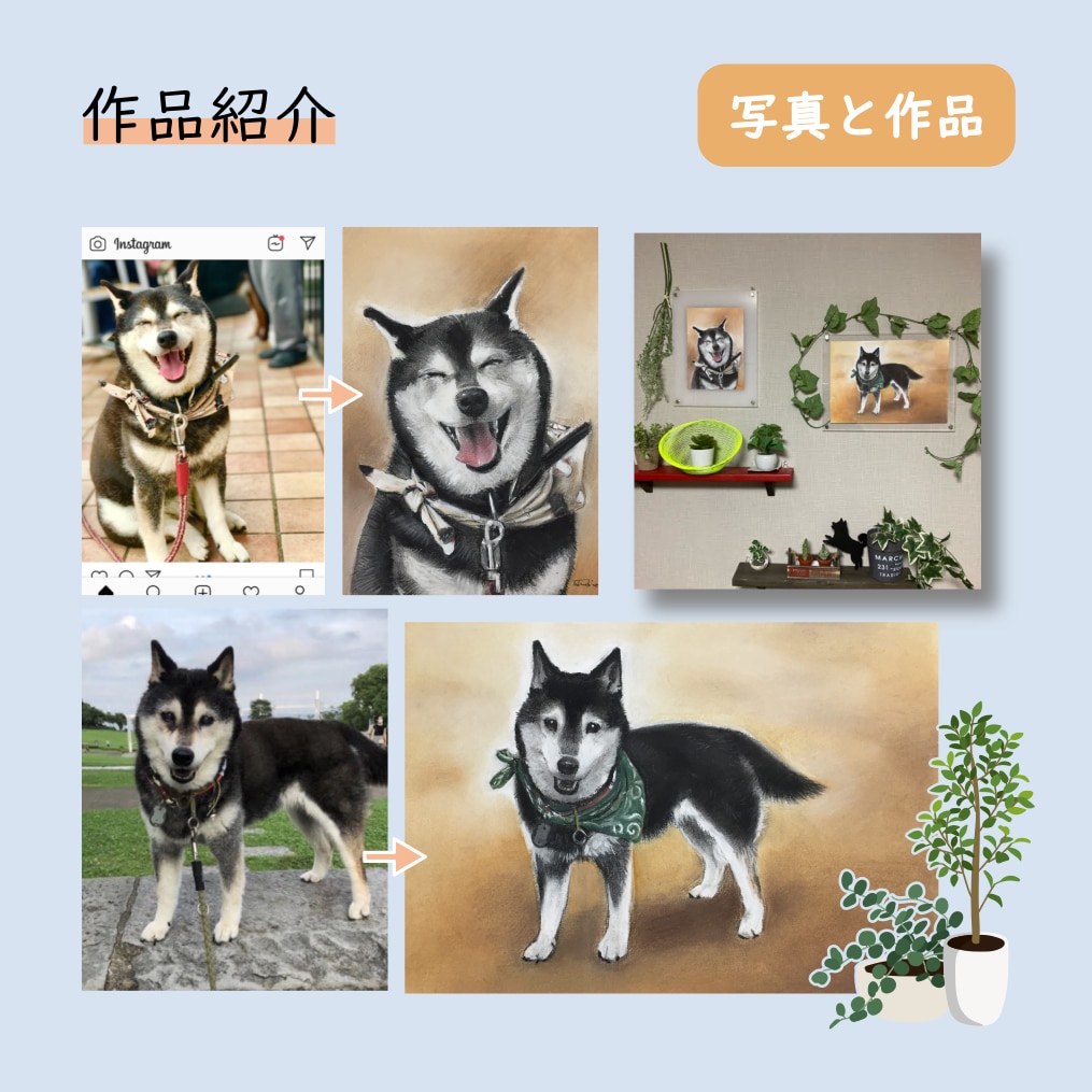 原画をご提供！リアルなペットのパステル画を描きます A5サイズ〜大小様々なサイズに対応します。 イメージ2