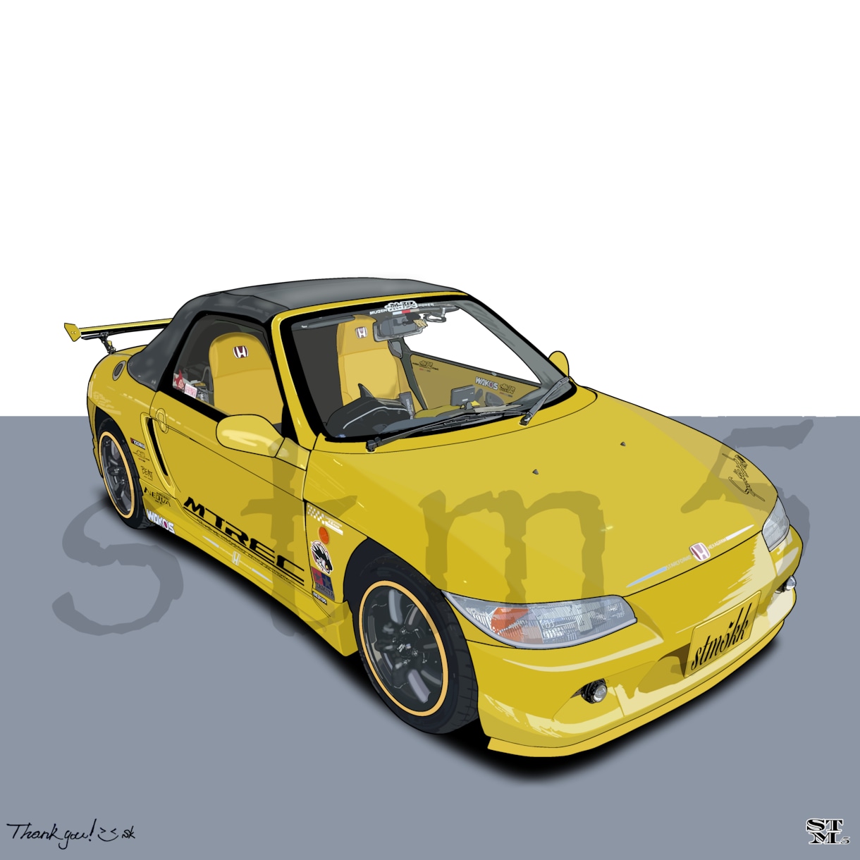 思い出の車をリアルにイラストで描きます 思い出の車を味わい深く、忠実に描きます！　納車記念に！ イメージ6