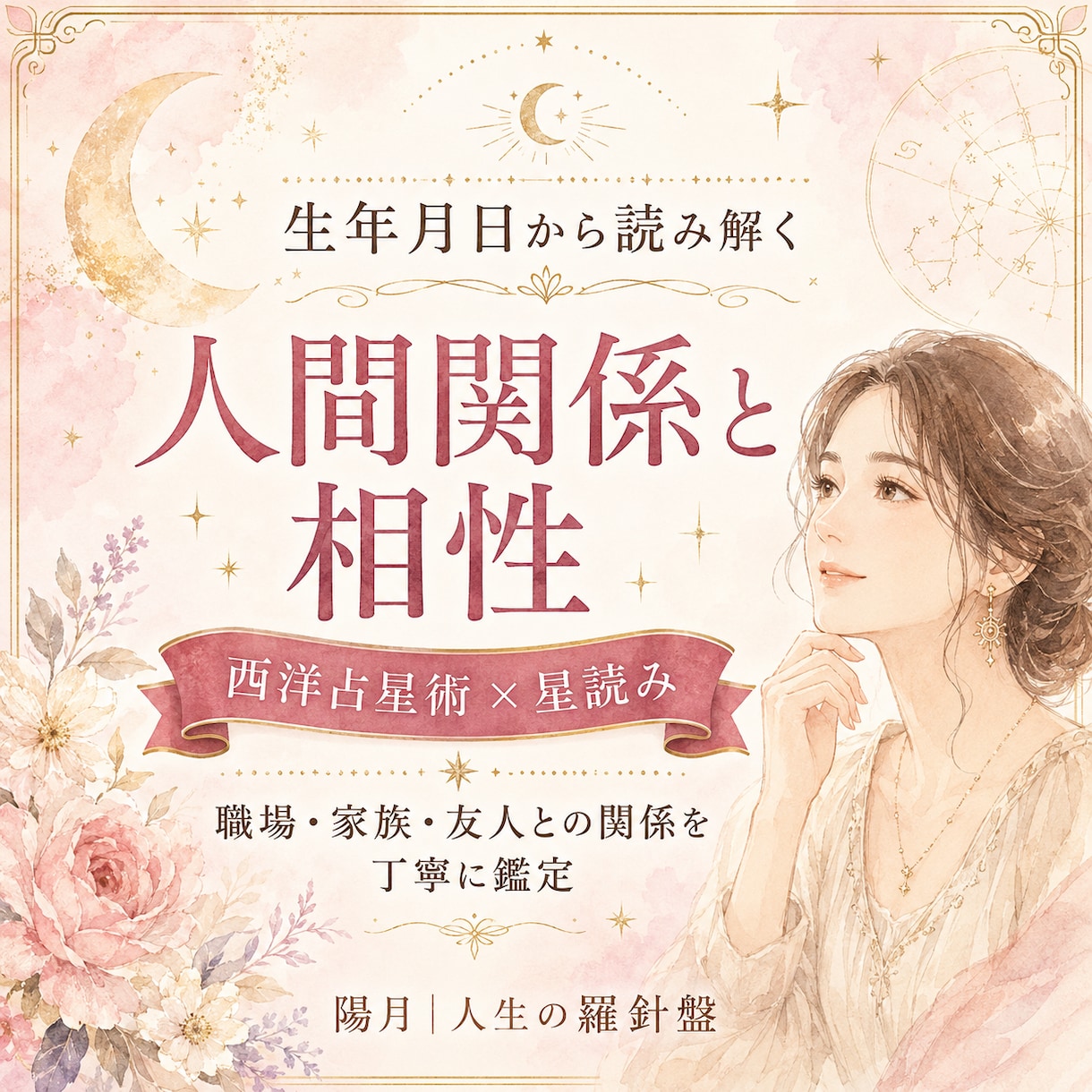 西洋占星術で人間関係と相性を読み解きます 職場・家族・友人との距離感と関わり方を丁寧に鑑定 イメージ1