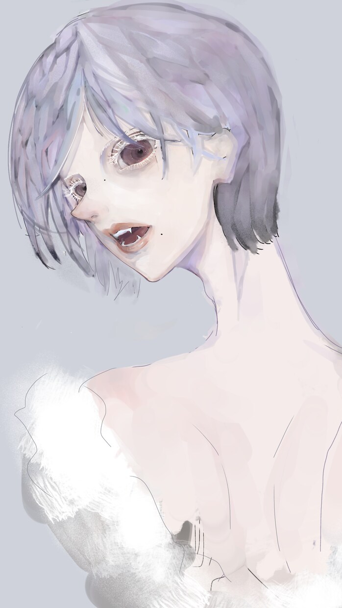 ハイクオリティの美麗なイラフトを描きます 眺めたくなる美しさ。それは真っ直ぐ上に落ちて溶けました イメージ3