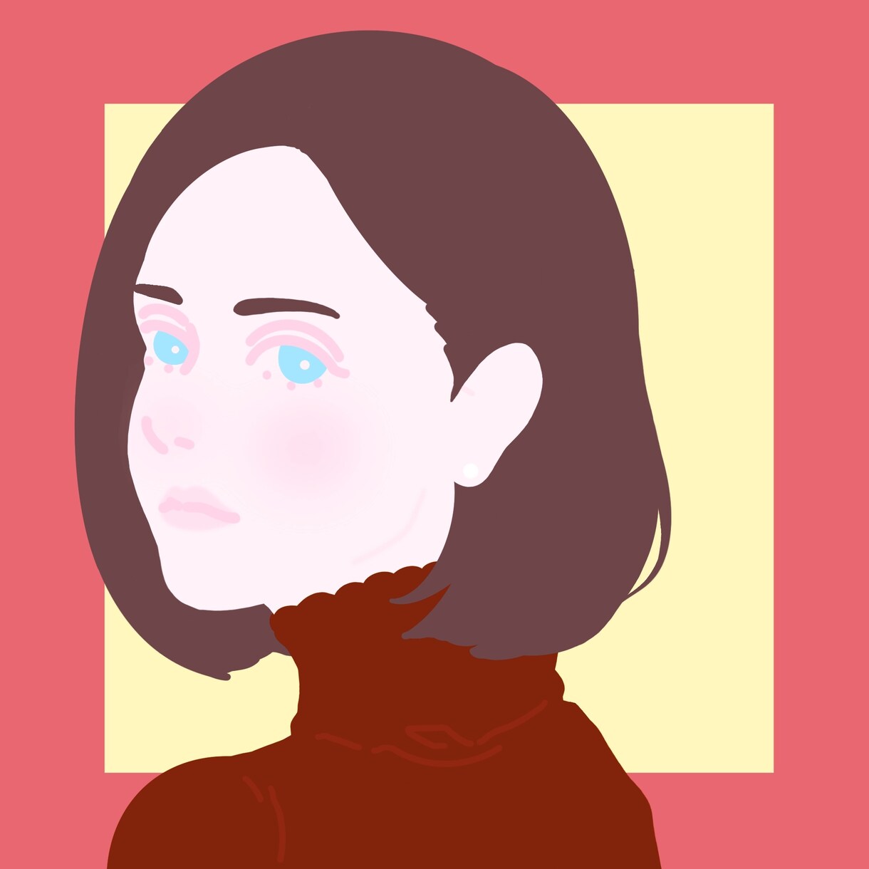 シンプルでかわいい似顔絵お描きします お顔のみの似顔絵なのでアイコンにぜひ！ イメージ3