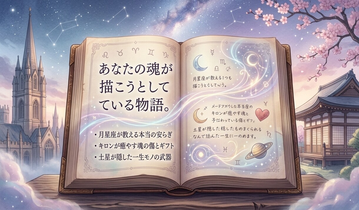 占星術で魂の使命を占い、生きづらさを才能に変えます 日英の知恵で綴るホロスコープ。自己肯定感を高め心を癒やします イメージ2