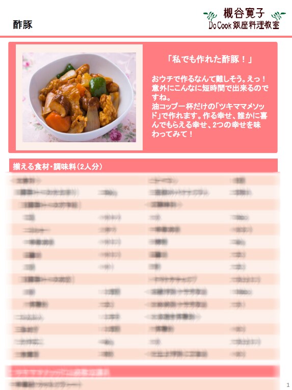 簡単に美味しい本場の酢豚を作る方法お教えします 自宅でも簡単に本場の中華「酢豚」を作りたい方へレシピをお届け イメージ2