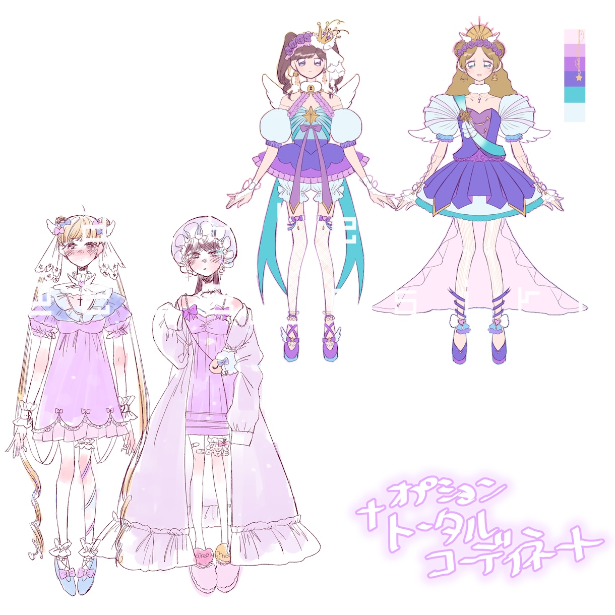 かわいい衣装・キャラクターデザインします キャラクター、Vtuber、ステージ、衣装のデザイン考えます イメージ8