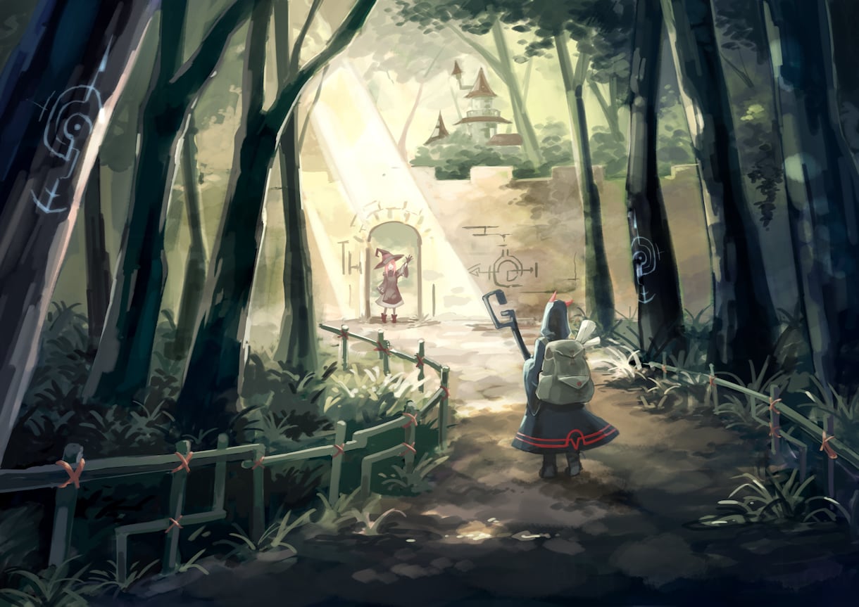 自然多めのファンタジー背景イラスト描きます SNSヘッダー、同人誌の表紙、ジャケットイラストなど描きます イメージ5