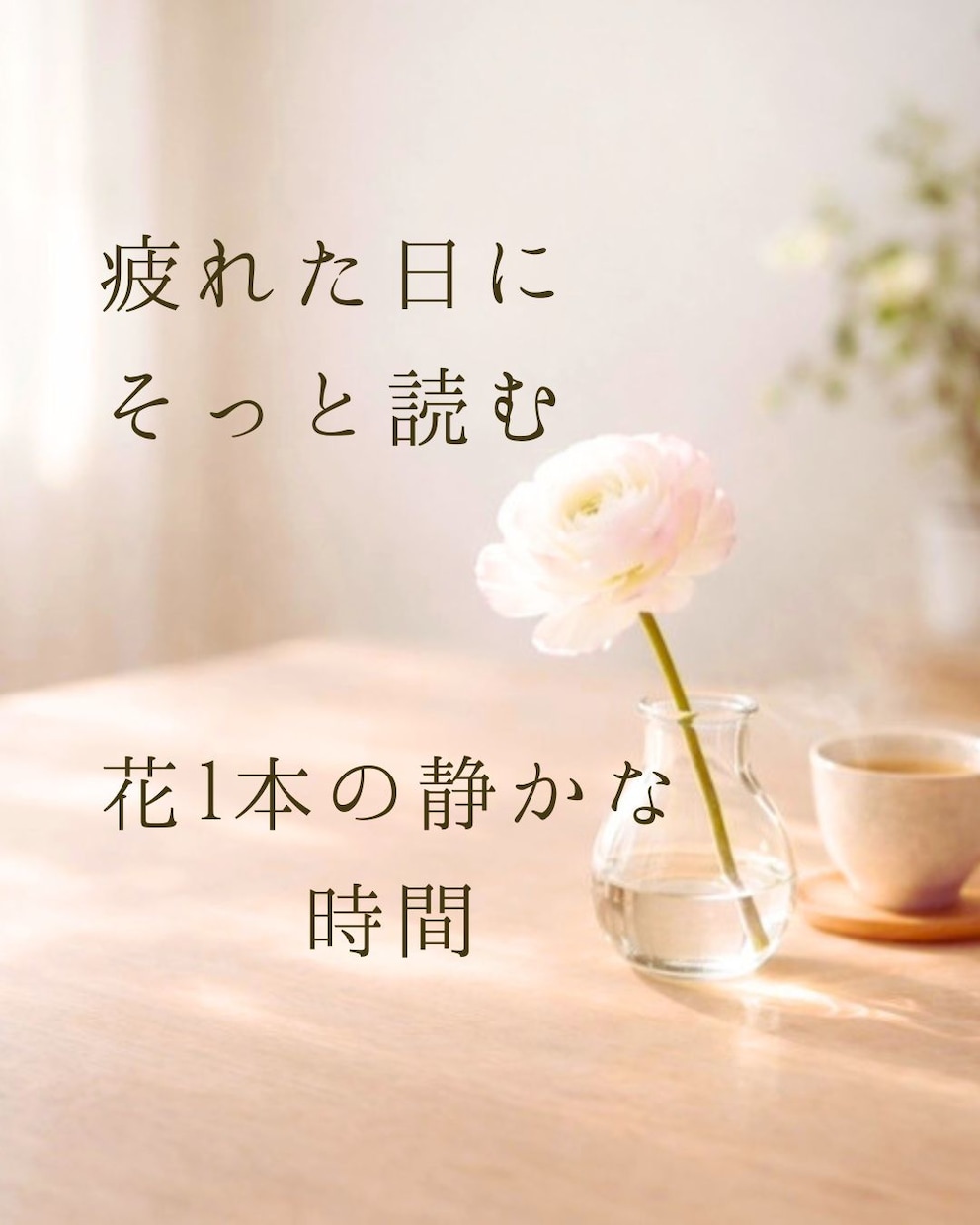 花と過ごす静かな余白を届けます 一輪の花から静かな時間が始まります イメージ1