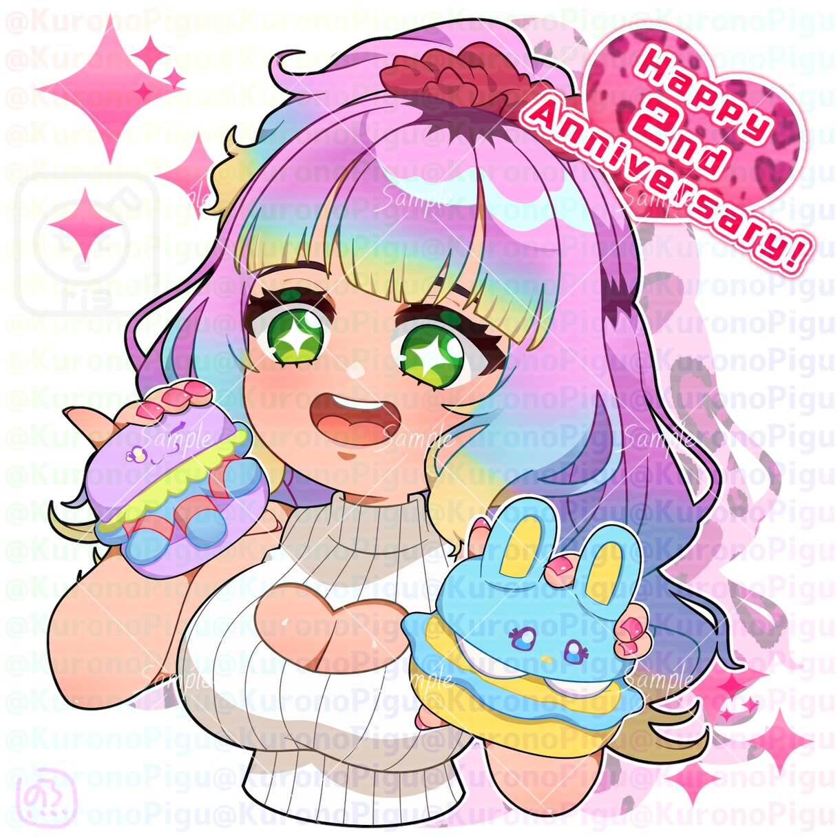 ミニキャラアイコンイラスト描きます SNSのアイコンや立ち絵、挿絵、商業イラスト承ります イメージ8