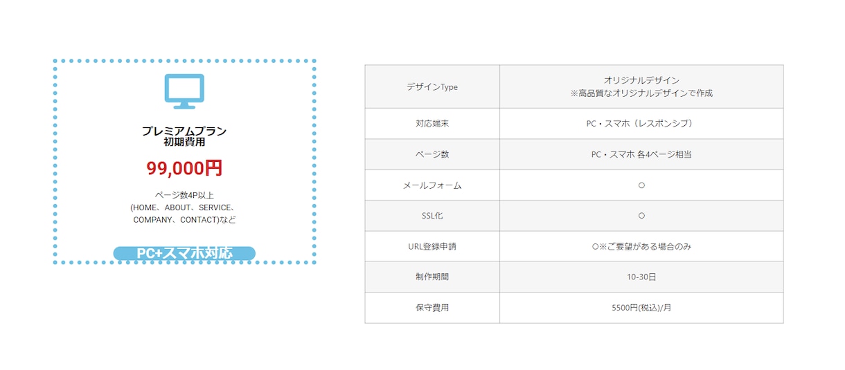 格安！でHPを持てます 月額制でいつでも解約できる月額HPサービス「PREAK」 イメージ3