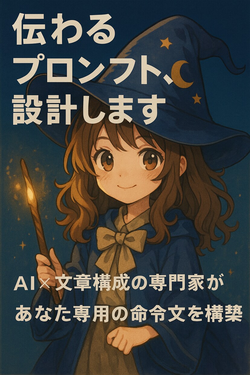 用途に合わせたプロンプトオーダーメイド設計します AI×文章構成の専門家が丁寧に対応 イメージ1