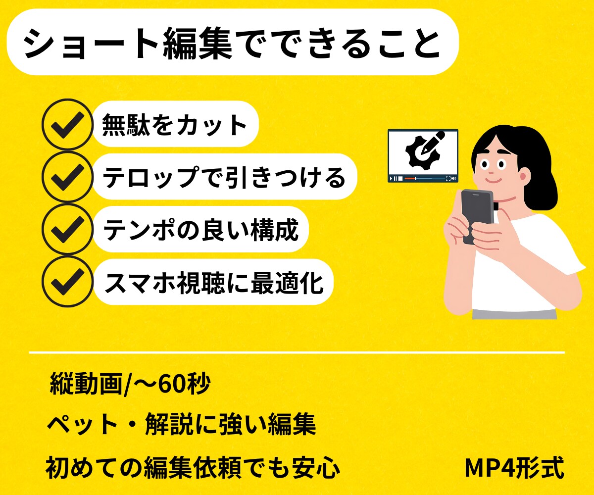 ペット特化ショート編集をします ペット系ショートで1万再生超を狙う編集をします イメージ2