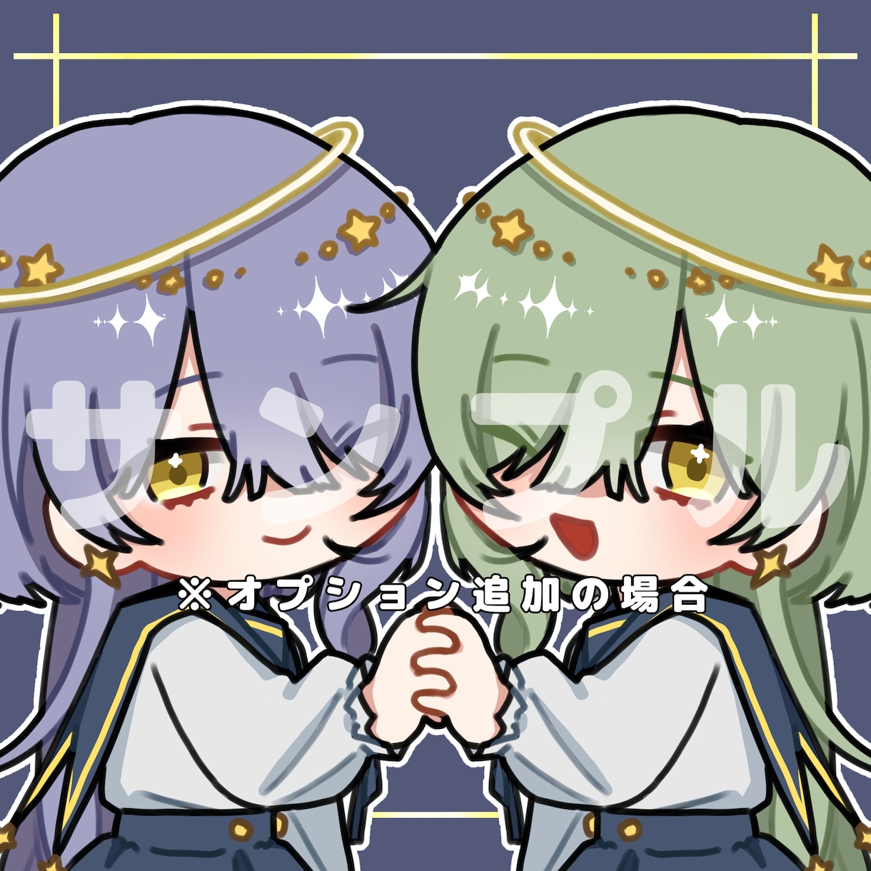 オリキャラデフォルメ化アイコンを作ります オリキャラを可愛くデフォルメ化！アイコンにしてお届けします！ イメージ6