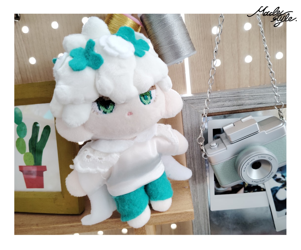 もっちり立体髪のオリジナルミニぬいを作ります 染色により幅広い色の髪が作れます！ イメージ5