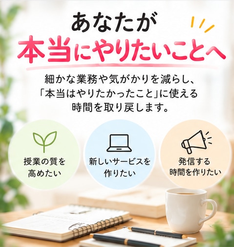 オンライン秘書として業務をサポートします 業務そのものを整え、本業に集中できる環境を整えます イメージ1