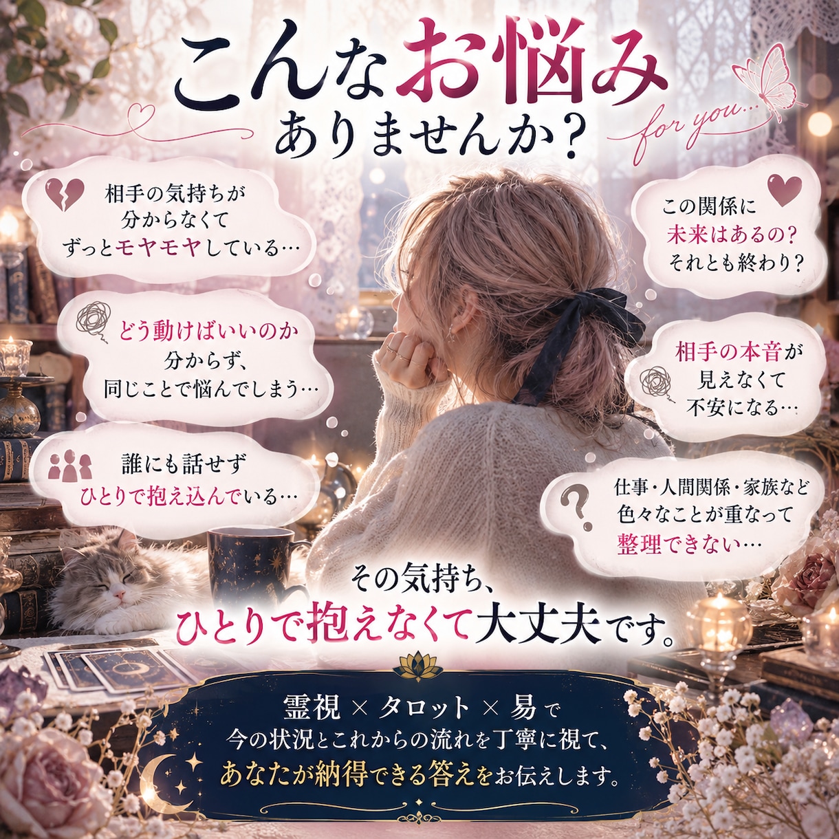 あの人の本音・あなたへの気持ちを霊視します 言葉と態度が違う理由は？本音とその背景を丁寧に読み解きます イメージ3
