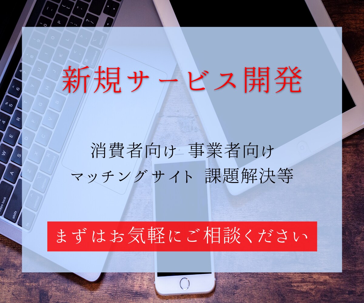 初めてでも安心 新規Webサービスを形にします 設計～開発・公開・運用までを一貫対応！ イメージ1