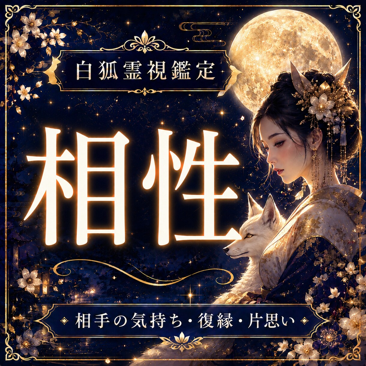 二人の相性と恋愛の未来を霊視します 相手の本音や結婚相性を鑑定/白狐神託で深まる愛へ導く イメージ1