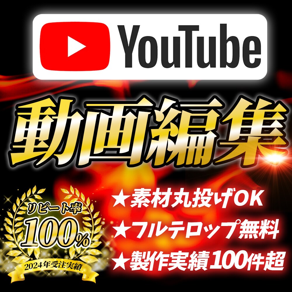YouTube等の動画編集を承ります 迅速・丁寧な対応でリピート率100％！ イメージ1