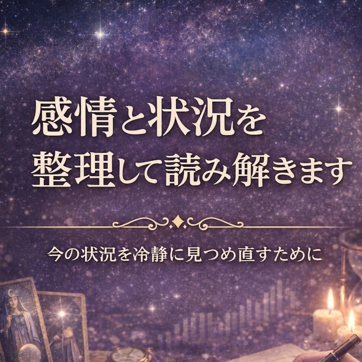 今の相手の本音をタロットで読み解きます 感情と状況を分けて、今後の行動まで整理 イメージ2