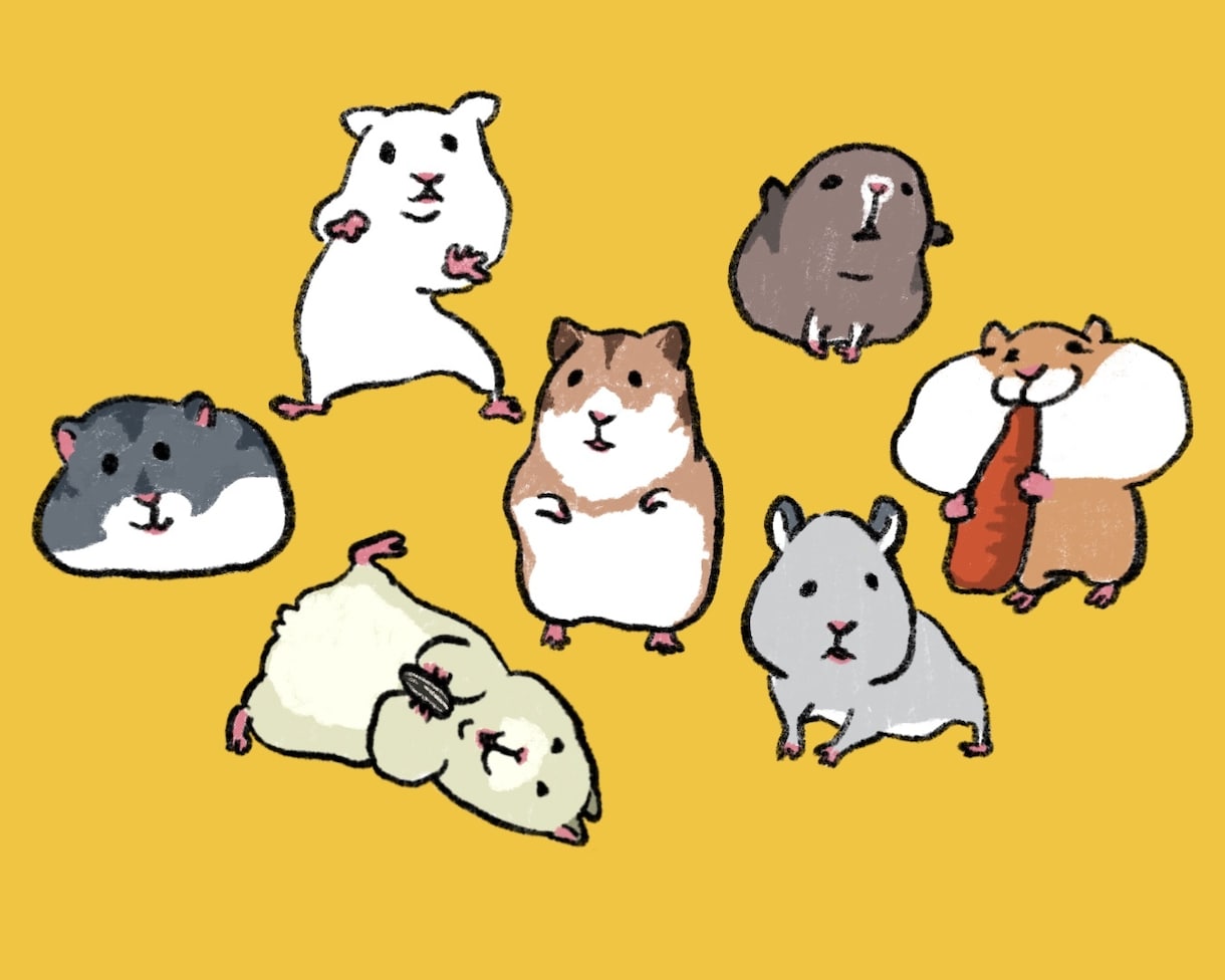かわいい動物のイラスト描きます ペット・動物の似顔絵を自分だけのアイコンに イメージ1