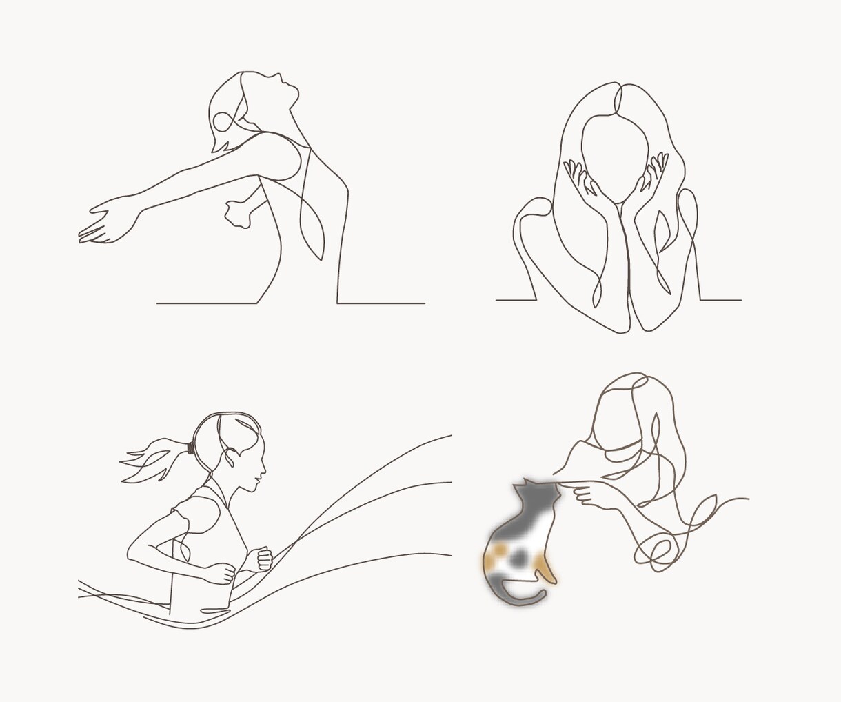 シンプルに伝わる一筆書きイラストをお描きします 上品な仕上がりのイラストです。商用利用可！ イメージ6