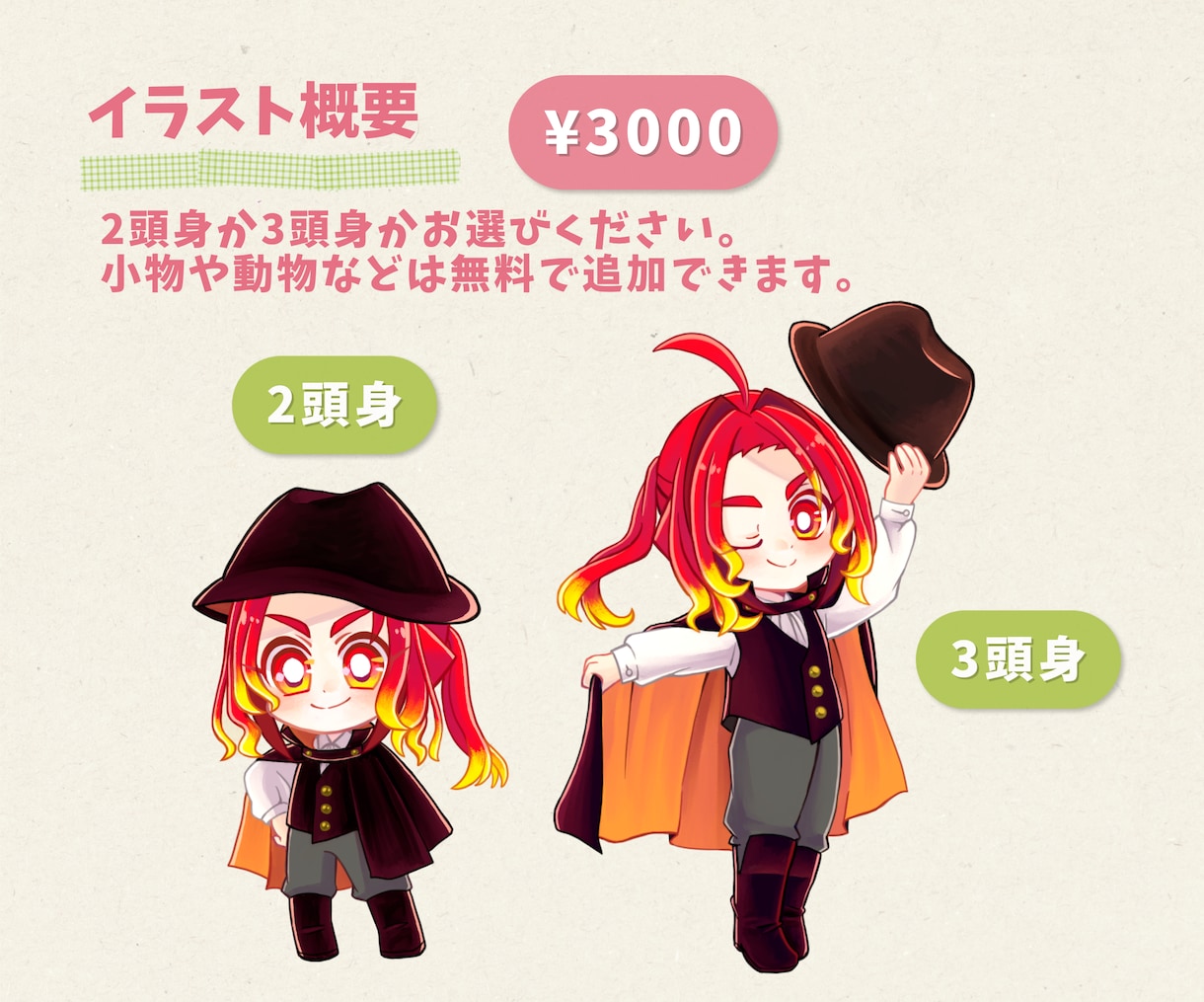 やわらかい雰囲気のミニキャラを制作します イメージキャラクターにお悩みの方へ、お気軽にご相談ください！ イメージ2