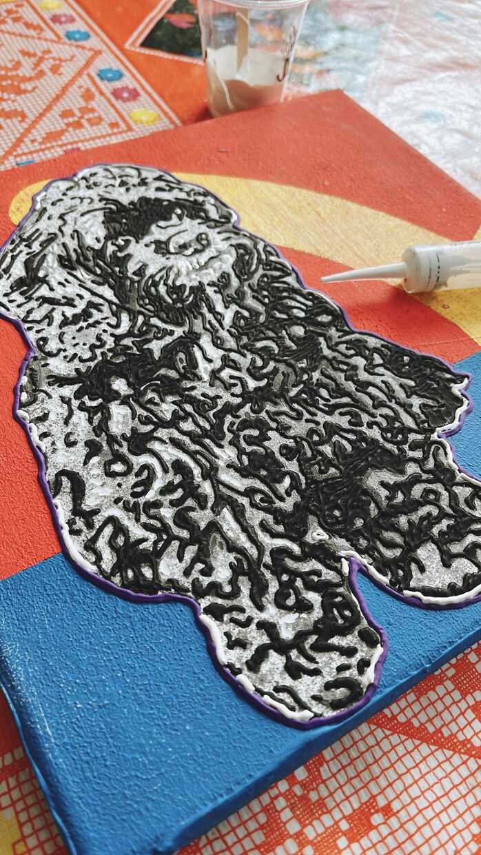 プロの画家がペットの似顔絵を特注にて制作します 温もりのあるスペシャルな“一点モノ“をご提供します。 イメージ6
