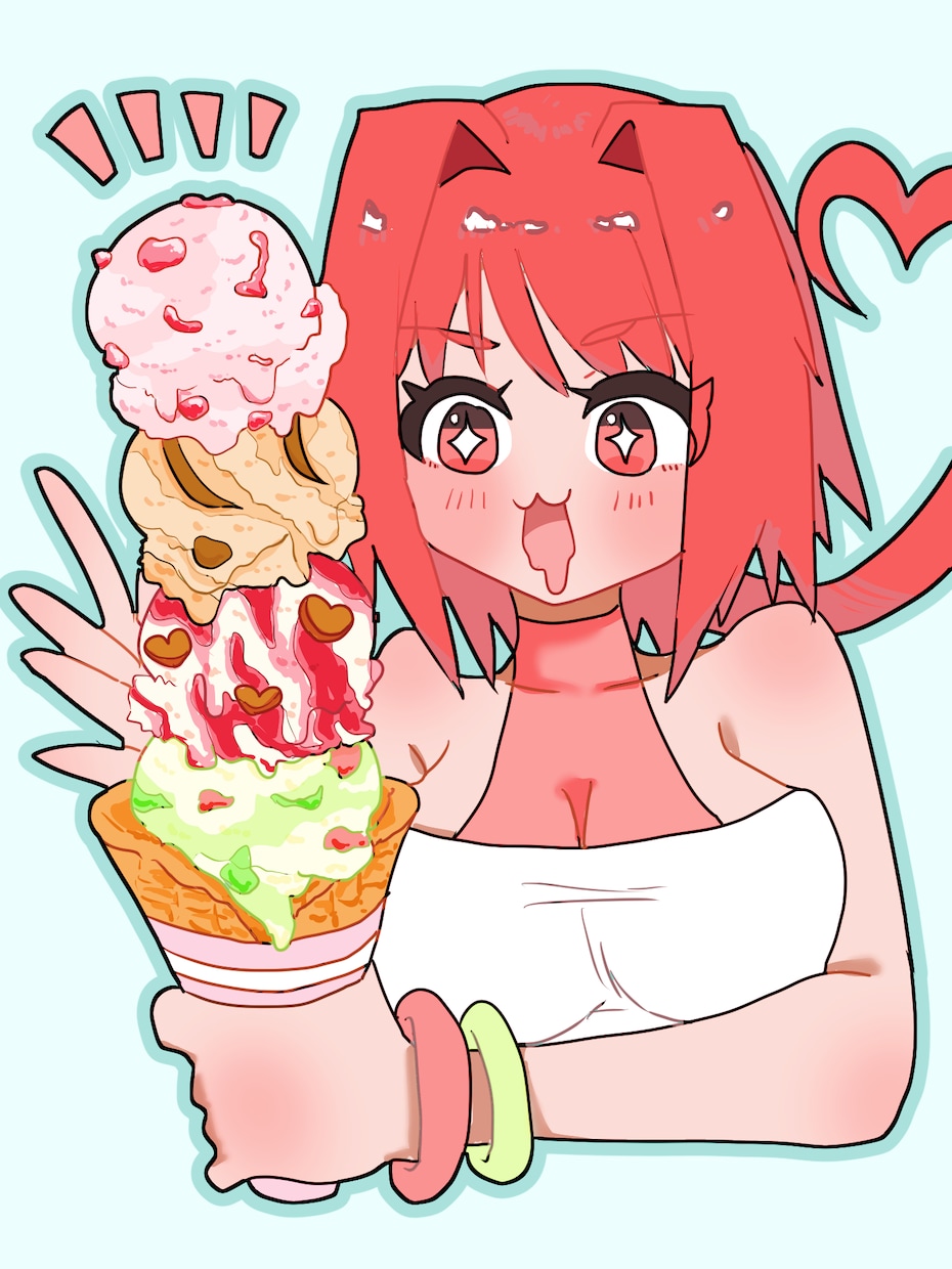3000円で彩度高めのバストアップ絵を描きます 彩度高めの絵柄でバストアップイラストを描きます！ イメージ2