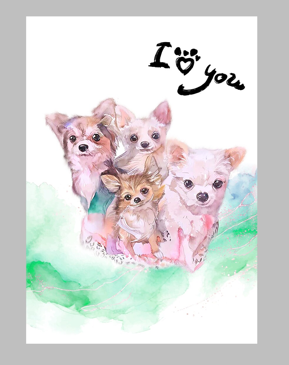 ペットのウェルカム似顔絵をデザインします 新しくご家族を迎えた日の記念日に イメージ6