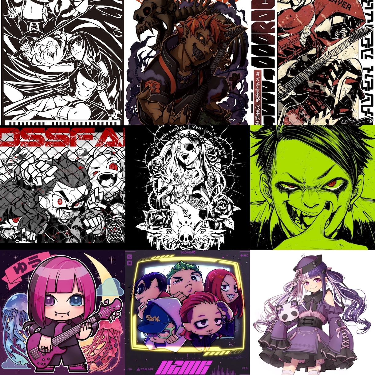 イラスト全般制作致します 音楽関係を中心に制作しており多数実績あります。 イメージ2