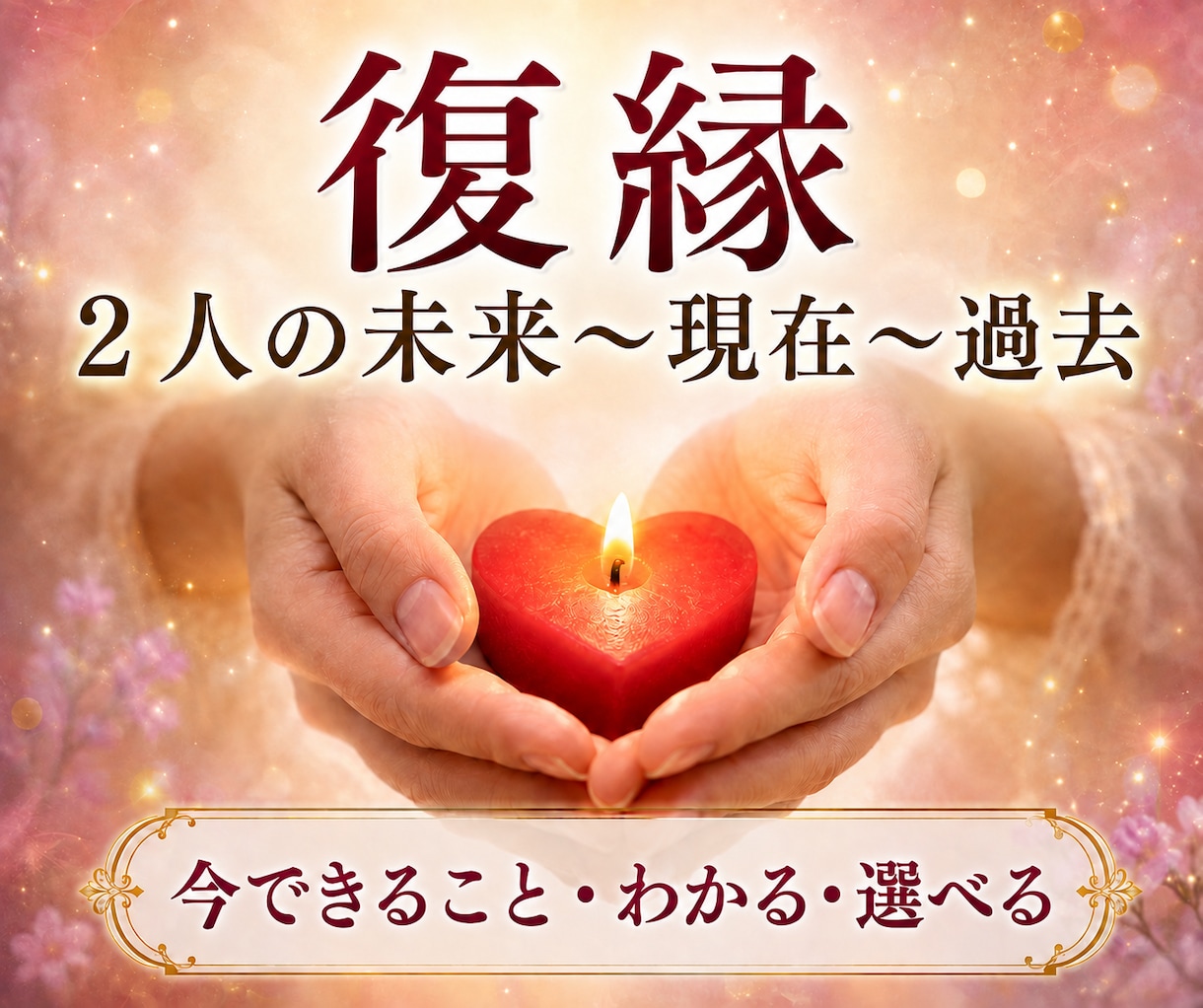 復縁の時期・相手の気持ち・過去〜未来わかります ワンコイン3000文字以上、占術＋タロットで動ける自分 イメージ1