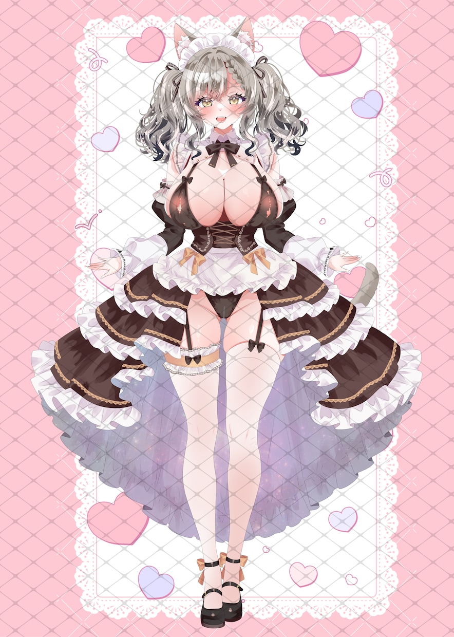 納期短め！配信等で使う立ち絵を作成いたします 多様なデザイン性のある立ち絵をお描きいたします イメージ9