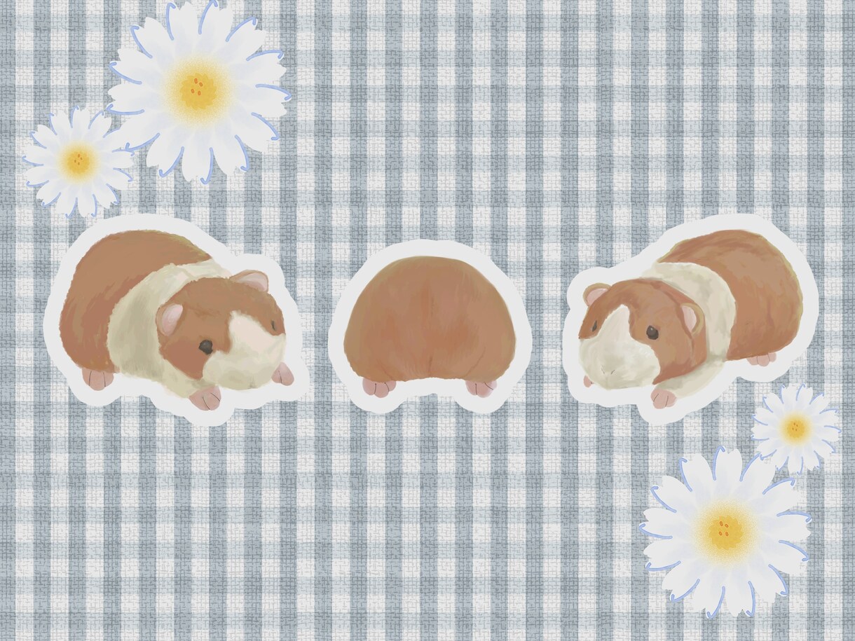 ペット/小動物の似顔絵描きます 即納OK最短1日！大切な家族をイラストに/10月中の特別価格 イメージ7