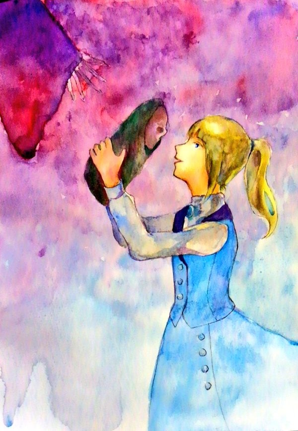写真や文章からイメージして女の子の水彩画描きます "自分だけの水彩画が欲しい"あなたにおすすめです！ イメージ3