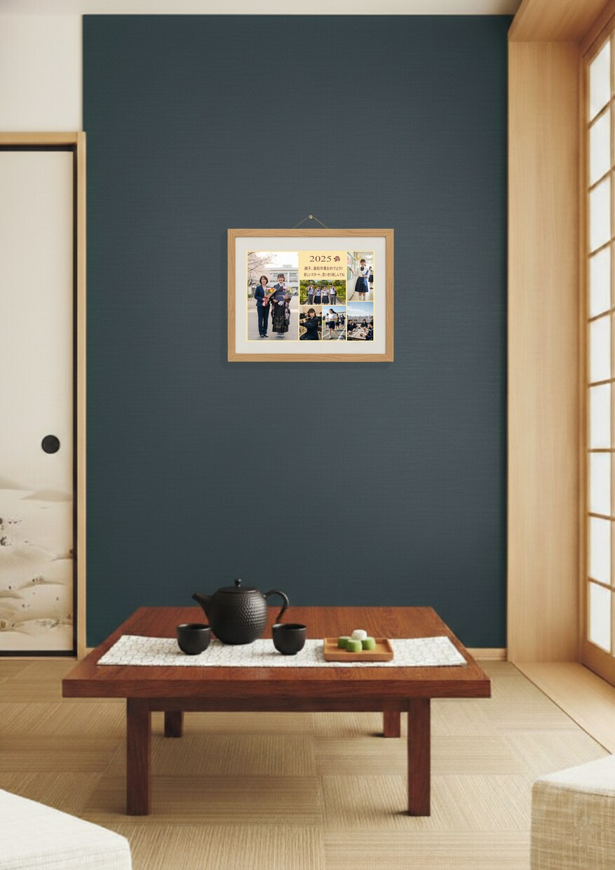 家族・記念日：思い出写真をA4サイズにまとめます 飾れて保管もかさばらない。家族の記念、プレゼントにも‼ イメージ4