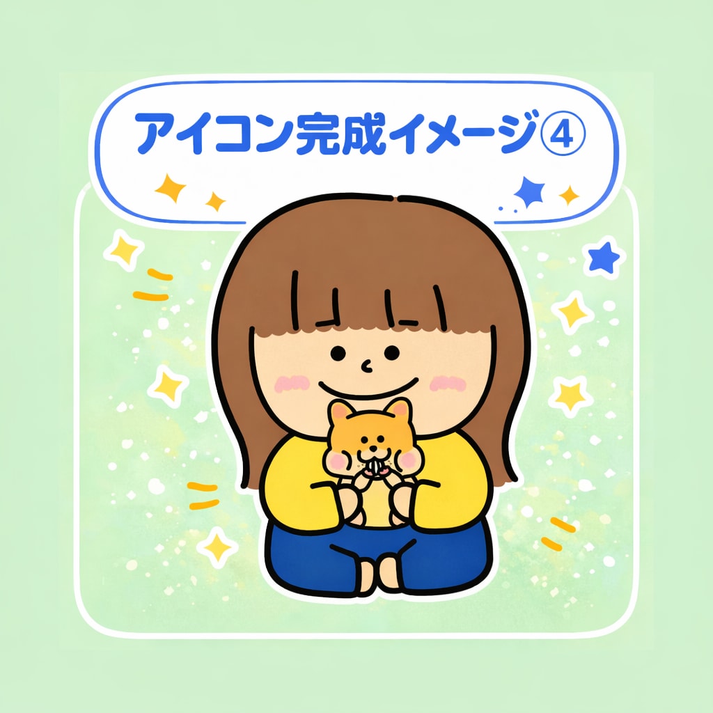 ペットと飼い主のイラスト作成します SNSのアイコン向け！かわいくて思い出に残る イメージ7